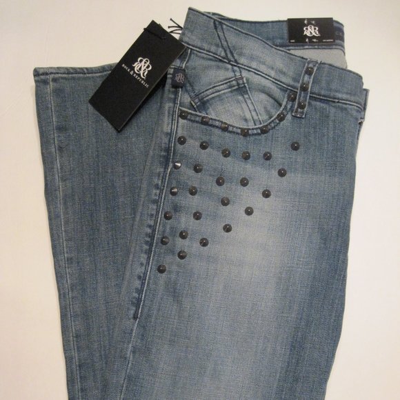 Rock & Republic Denim - Rock & Republic Kasandra Studs Bootcut Jeans Sz 8